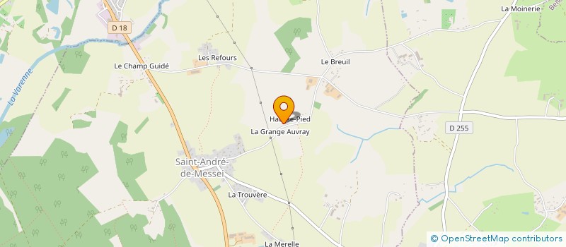 localisation de l'entreprise HOLDING HUBERT à SAINT ANDRE DE MESSEI
