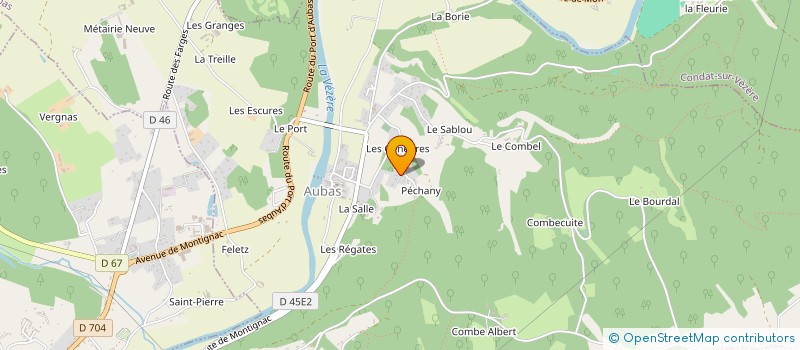 localisation de l'entreprise HOLDING HUGO à AUBAS