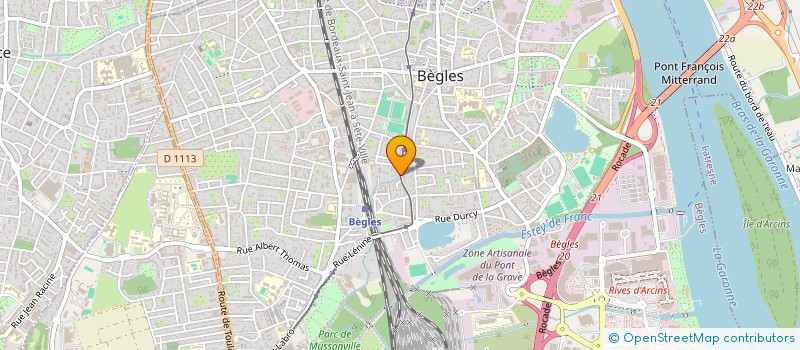 localisation de l'entreprise HOLDING HUNIC à BEGLES