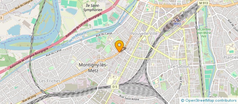localisation de l'entreprise HOLDING I.B.F. à MONTIGNY-LES-METZ
