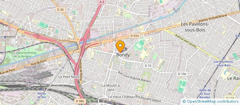 localisation de l'entreprise HOLDING IMMO  BONDY