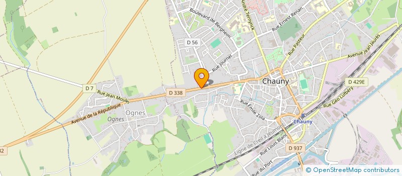 localisation de l'entreprise HOLDING IMMOFORME à CHAUNY