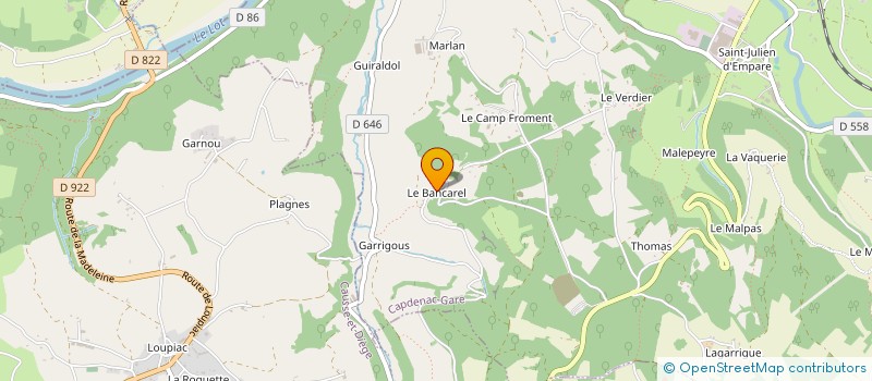 localisation de l'entreprise HOLDING IMO & CO.  CAPDENAC-GARE