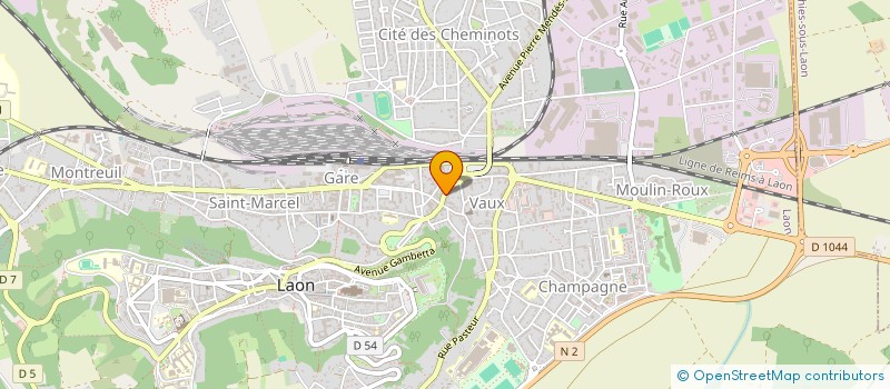 localisation de l'entreprise HOLDING INFLUENCES & CIE  LAON