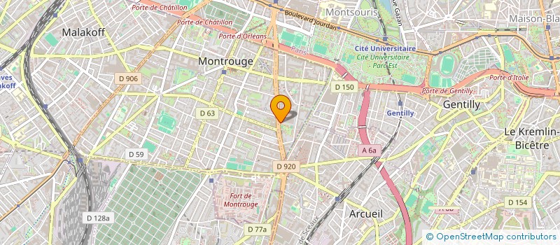 localisation de l'entreprise HOLDING INVES COMMU AUDIO RADIO DIFFUSIO  MONTROUGE