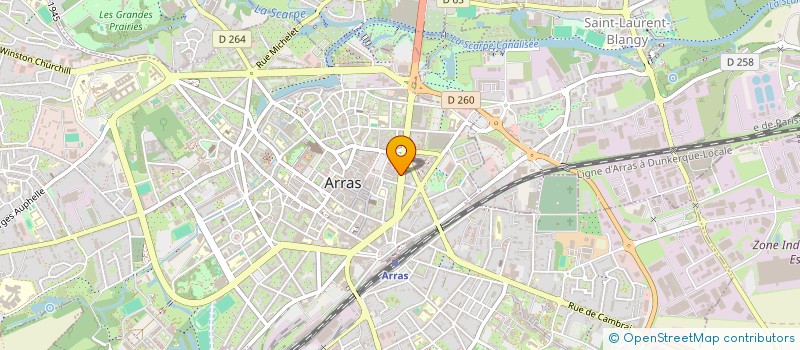 localisation de l'entreprise HOLDING INVEST à ARRAS