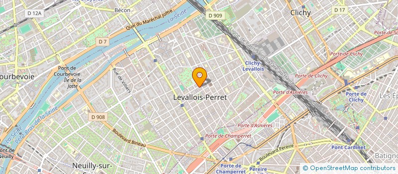 localisation de l'entreprise HOLDING INVESTIS MOBILIER & IMMOBILIER à LEVALLOIS-PERRET