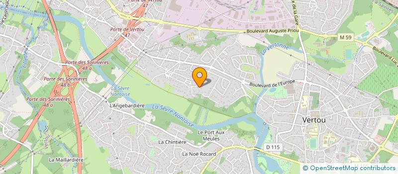 localisation de l'entreprise HOLDING INVESTISSEMENTS CHARPENTIER à VERTOU