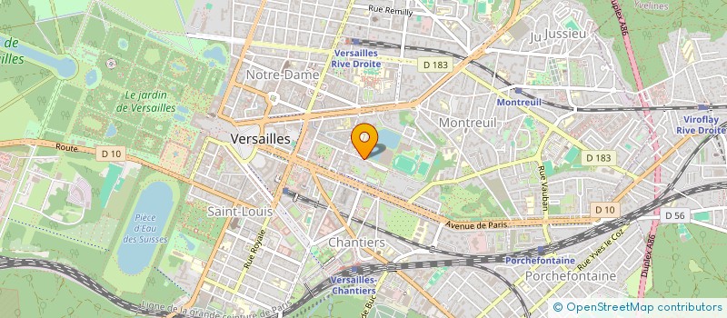 localisation de l'entreprise HOLDING INVESTISSEMENTS LEISURE SPORTS à VERSAILLES