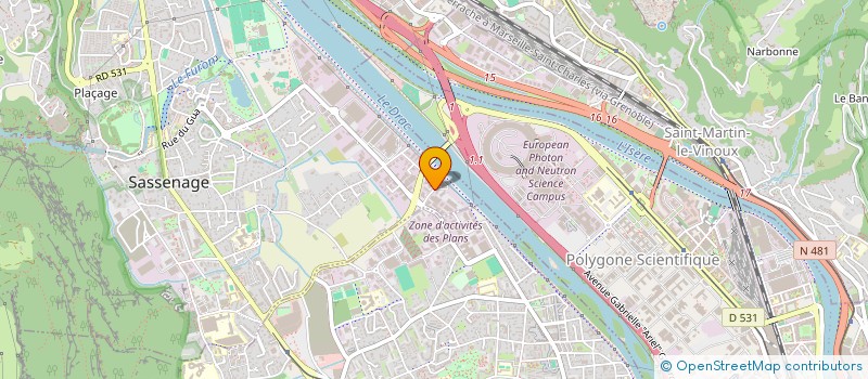 localisation de l'entreprise HOLDING IRIS  SASSENAGE