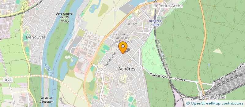 localisation de l'entreprise HOLDING ISSA  ACHERES