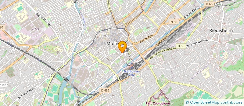 localisation de l'entreprise HOLDING IZ INVEST  MULHOUSE