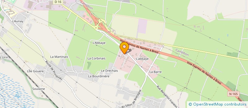 localisation de l'entreprise HOLDING J-A LEFEUVRE à PONTCHATEAU