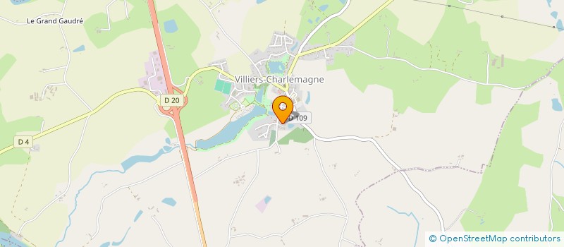 localisation de l'entreprise HOLDING J. CORMIER  VILLIERS-CHARLEMAGNE