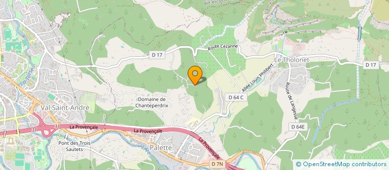 localisation de l'entreprise HOLDING J. DENIS  LE THOLONET