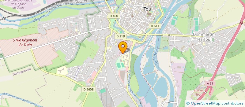 localisation de l'entreprise HOLDING J.E.S.  TOUL