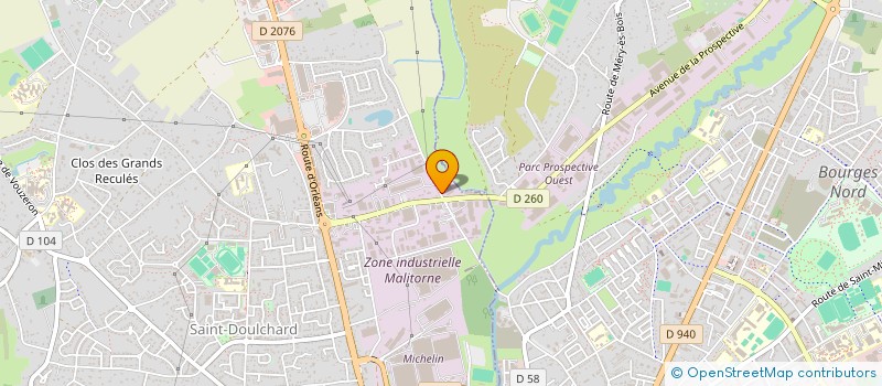 localisation de l'entreprise HOLDING J. JOYEUX  SAINT-DOULCHARD