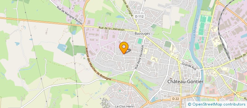 localisation de l'entreprise HOLDING J.L.S GROUPE  CHATEAU-GONTIER-SUR-MAYENNE