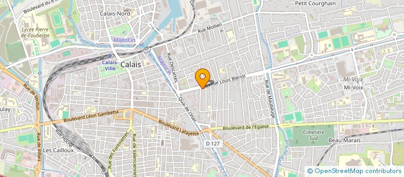 localisation de l'entreprise HOLDING J-S  CALAIS