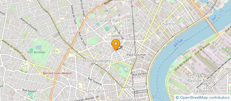 localisation de l'entreprise HOLDING J.Y.S.  BORDEAUX