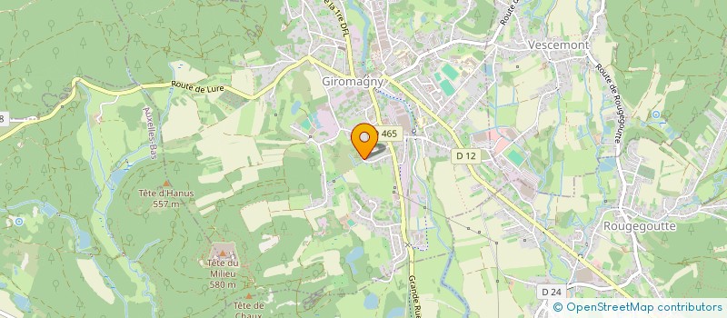 localisation de l'entreprise HOLDING JACQS à GIROMAGNY