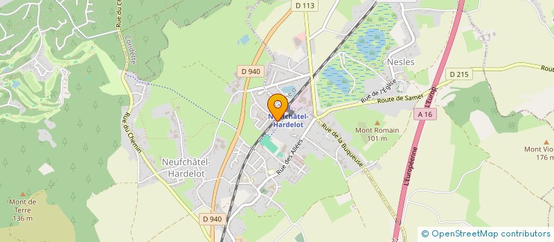 localisation de l'entreprise HOLDING JACQUART  NEUFCHATEL-HARDELOT