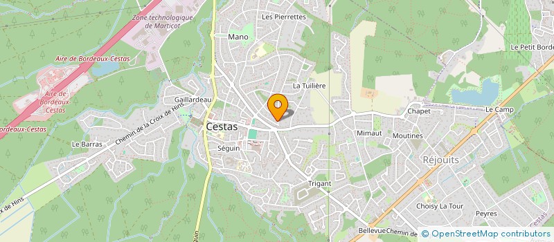 localisation de l'entreprise HOLDING JADE à CESTAS