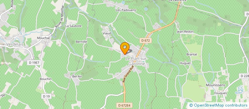 localisation de l'entreprise HOLDING JADE  LE PIAN-SUR-GARONNE