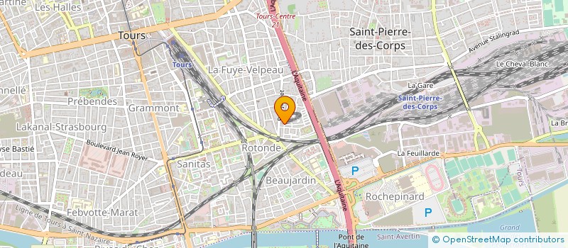 localisation de l'entreprise HOLDING JAM  TOURS