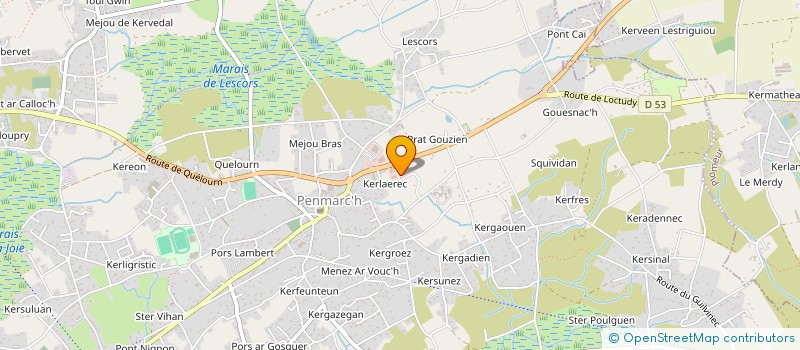 localisation de l'entreprise HOLDING JAPK à PENMARCH