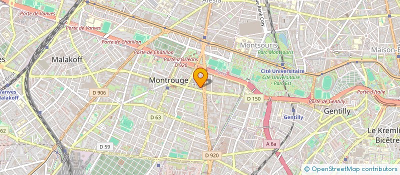 localisation de l'entreprise HOLDING JARDINS ET RUISSEAUX  MONTROUGE
