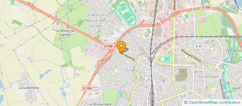 localisation de l'entreprise HOLDING JAUFFRIT à LA ROCHE-SUR-YON