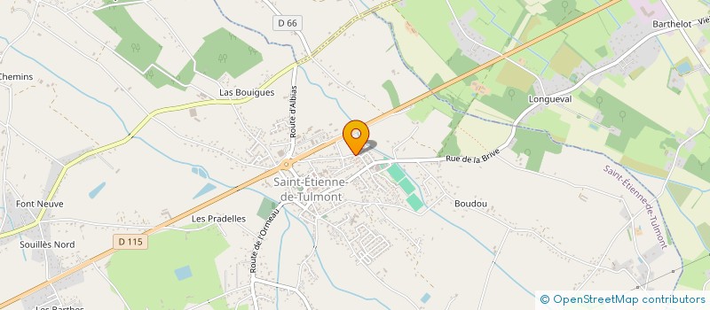 localisation de l'entreprise HOLDING JAVANO  SAINT-ETIENNE-DE-TULMONT