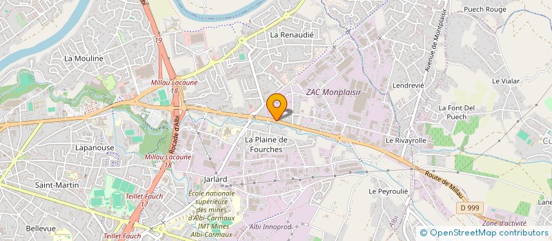 localisation de l'entreprise HOLDING JBC à ALBI