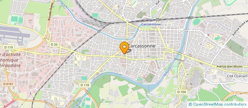 localisation de l'entreprise HOLDING JBL  CARCASSONNE