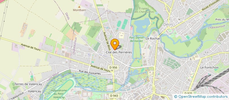 localisation de l'entreprise HOLDING JBO à CHATEAUROUX