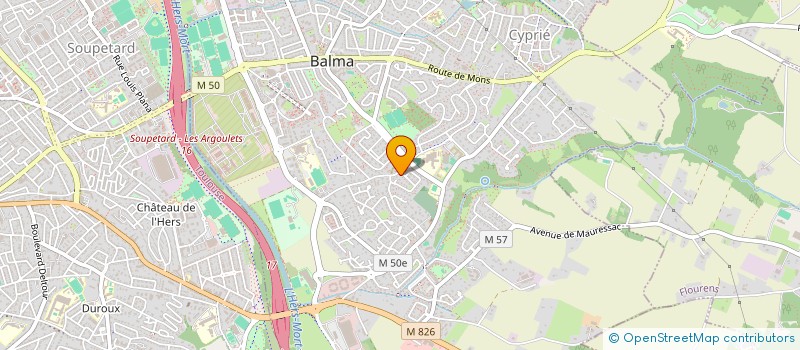 localisation de l'entreprise HOLDING JCA  BALMA