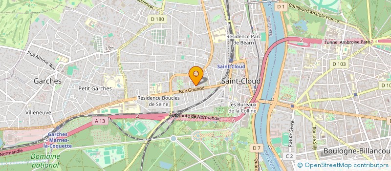 localisation de l'entreprise HOLDING JCL  SAINT-CLOUD