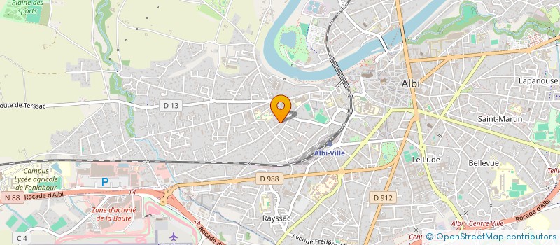 localisation de l'entreprise HOLDING JDS à ALBI