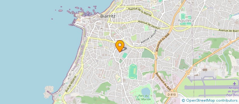 localisation de l'entreprise HOLDING JF SPORT à BIARRITZ