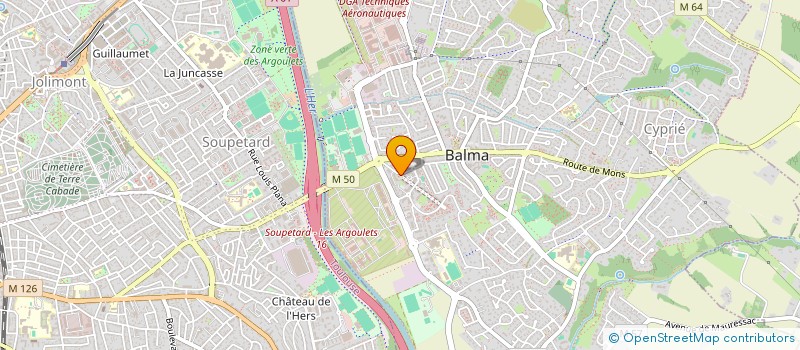 localisation de l'entreprise HOLDING JFJ  BALMA