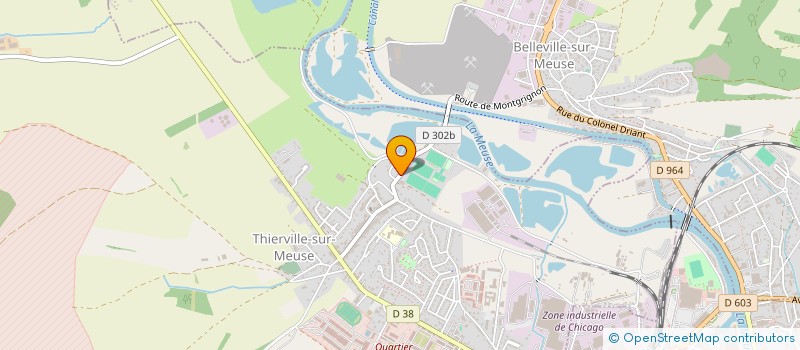 localisation de l'entreprise HOLDING JG INVEST à THIERVILLE-SUR-MEUSE