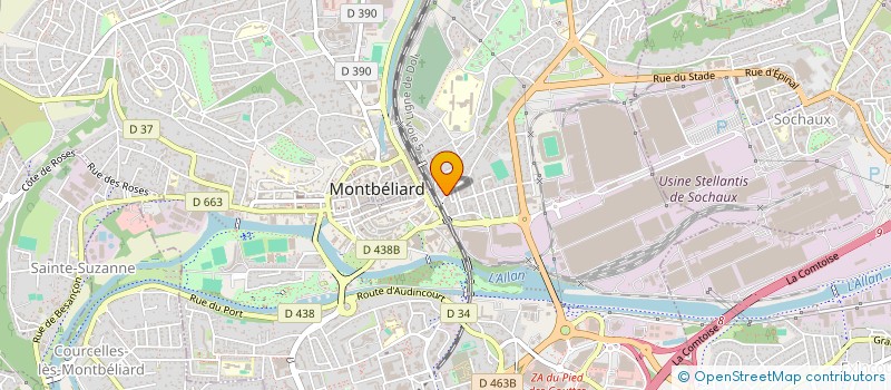 localisation de l'entreprise HOLDING JGAH  MONTBELIARD