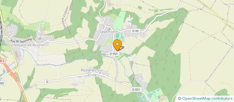 localisation de l'entreprise HOLDING JH à SEPTMONTS