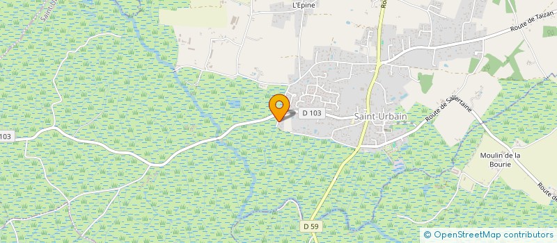 localisation de l'entreprise HOLDING JH  SAINT-URBAIN