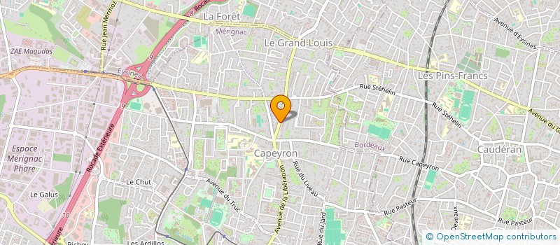 localisation de l'entreprise HOLDING.JJMC  MERIGNAC