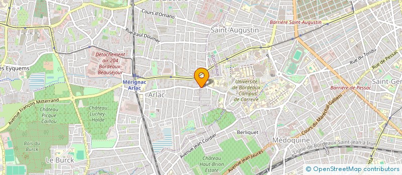 localisation de l'entreprise HOLDING JJMP  MERIGNAC