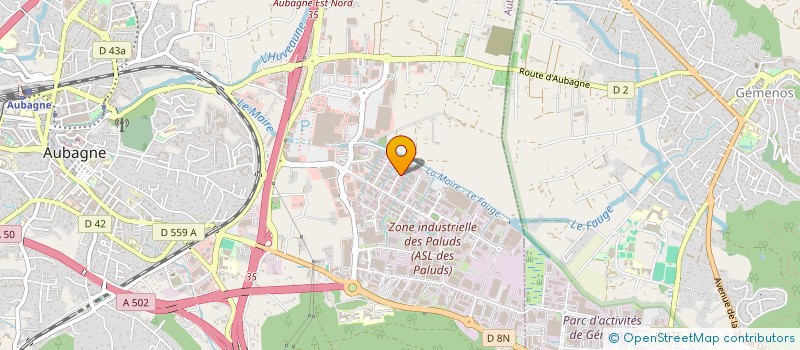 localisation de l'entreprise HOLDING JLK  AUBAGNE