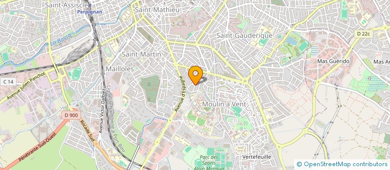 localisation de l'entreprise HOLDING JMD  PERPIGNAN