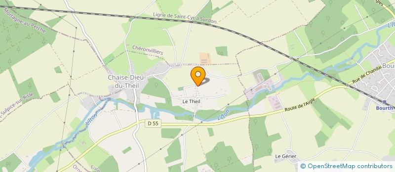 localisation de l'entreprise HOLDING JMG  CHAISE-DIEU-DU-THEIL